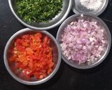 A picture of step 2 of Veg. Masala omelette.