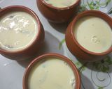 A picture of step 4 of Malai Kesar Matka Kulfi.