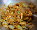 A picture of step 4 of Tinda masala in tomato gravy.