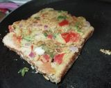 A picture of step 6 of Rava & Mix Veg Toast.