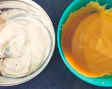 A picture of step 3 of Dalgona Coffee Shrikhand Shots.