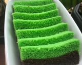 Foto langkah ke 7 dari resep Brownies kukus coklat pandan.
