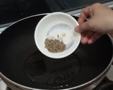 A picture of step 1 of Aloo Matar.