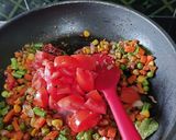 A picture of step 3 of Veggie Masala Poha/Flattered Rice.