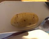 A picture of step 2 of Easy hasselback new potatoes.