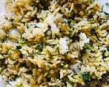 A picture of step 4 of Broccoli cheese rice.