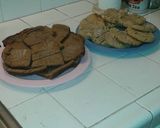 A picture of step 11 of Both Peanut Butter and Chocolate Hazelnut Cheesecake Cookies .