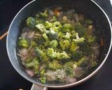 A picture of step 1 of Broccoli Almond Soup.