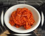 A picture of step 1 of Spicy raw mango kachumbar (takku).