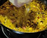 A picture of step 8 of Dhaba style spicy mixed dal (with and without egg).