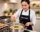 Hình bước làm 4 của món Canh hẹ đậu hủ trắng