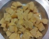 A picture of step 1 of FRIED SPICY DHOKLA.