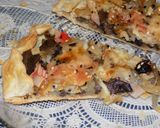 Foto del paso 11 de la receta: Tarta de cebolla, berenjena, hongos y Kanikama