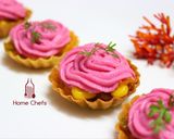 A picture of step 8 of Corn Canapés with Pink frost.