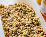 Finom mézes lencsesaláta (laktózmentes, tejmentes) recept fázis 2 fotója