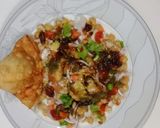 A picture of step 6 of Samosa Chana Chat.