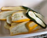 Une image de l'étape 8 de Courgettes et poivrons bicolores marinés grillés à la plancha.