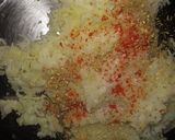 A picture of step 1 of Aloo sandwich.