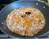 A picture of step 3 of Pork Giniling.