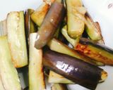 Hình bước làm 1 của món Cà tím xào thịt băm