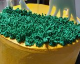 Foto del paso 7 de la receta: Torta de cumpleaños Dinosaurios (sin gluten)