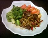 Foto langkah ke 5 dari resep Square Beef Teppanyaki Saus Tiram.