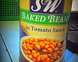 Foto langkah ke 1 dari resep Baked Bean with Scramble Eggs.