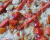 Foto langkah ke 5 dari resep Cheesy Sausage Pizza.