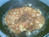 Spaghetti saus tuna dan telur