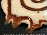 Cinnamon Rolls Pancakes with Cream Cheese Glaze