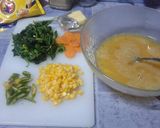 Foto langkah ke 1 dari resep Omelet Bayam Jagung.