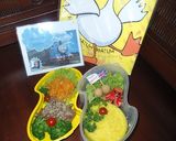 Foto langkah ke 6 dari resep Bento Nasi Kuning.