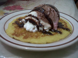 Buttermilk Pancake with Ice Cream