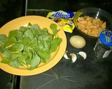 Foto langkah ke 1 dari resep Baked Sweet Potato with spinach.