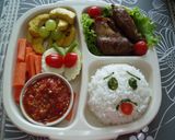 Foto langkah ke 6 dari resep Bento Ayam Penyet.