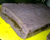 Foto langkah ke 6 dari resep Brownies Kukus Ubi Ungu Lapis Selai Choconut.