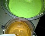 Foto langkah ke 4 dari resep steamed chocho pandan cake.