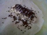 Lumpia pisang cokelat