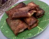 Foto langkah ke 5 dari resep Lumpia pisang cokelat.