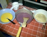 Foto langkah ke 4 dari resep Purple Sweet Potato Cinnamon Roll.