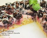 Foto langkah ke 7 dari resep Pizza Singkong berTopping Yoghurt Ganache & Blackberry.