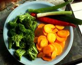 Foto langkah ke 3 dari resep Sapo Tahu Siram Telur.