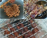 Foto langkah ke 4 dari resep Sate Jamur Pedas Manis.