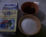 Foto langkah ke 1 dari resep coklat puding with coctail mix fruit.
