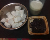 Foto langkah ke 1 dari resep Simple Marshmallow Choco Mousse.