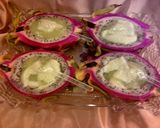 Foto langkah ke 3 dari resep PUDING MANGKUK BUAH NAGA.