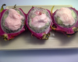 Foto langkah ke 4 dari resep PUDING MANGKUK BUAH NAGA.