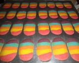 Foto langkah ke 5 dari resep Lidah Kucing Rainbow.
