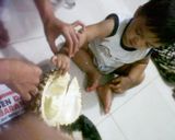 Foto langkah ke 5 dari resep ketan kuah durian.