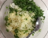 Foto langkah ke 1 dari resep steamed green fried rice with tofu *edisi bocah*.
